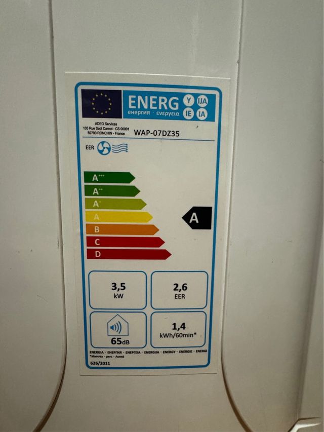 Aria condizionata portatile bianca