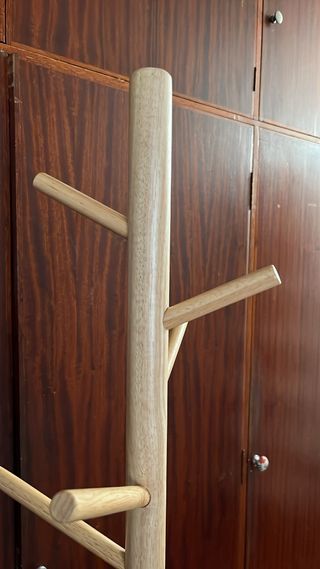 Perchero Madera y Blanco