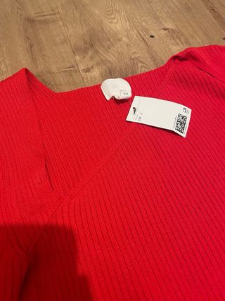 Jersey H&M Rojo Manga Larga