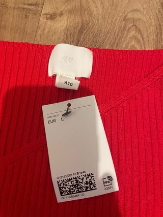 Jersey H&M Rojo Manga Larga