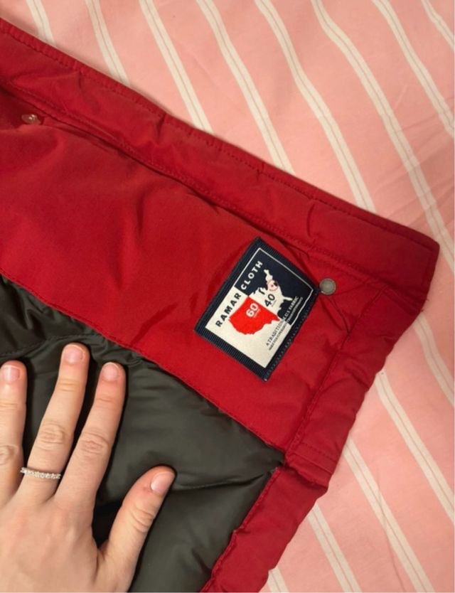 Parka Roja Woolrich Mujer Talla M