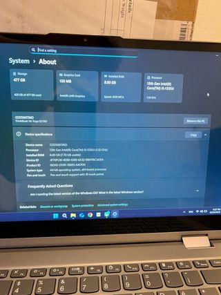 Lenovo ThinkBook 14s Yoga G3 IRU Grigio/Argento