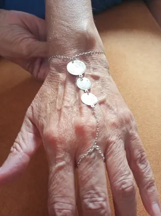 Pulsera Plata 925 con Monedas