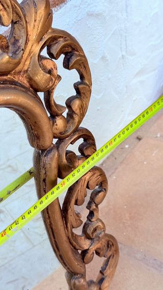 Antiguo espejo marco MADERA tallada