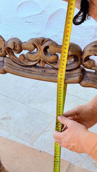 Antiguo espejo marco MADERA tallada