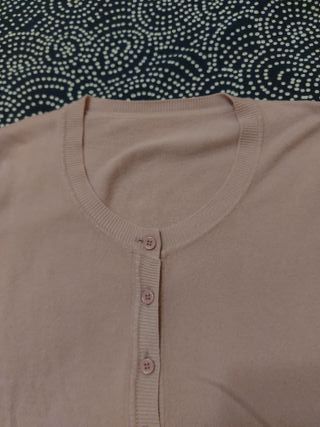 Chaqueta rosa de punto