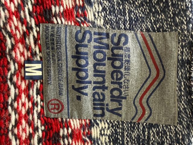 Jersey lana Superdry azul y rojo