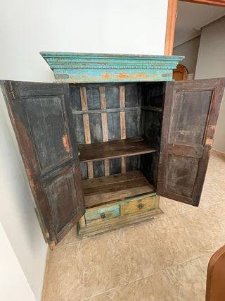 Armario Indio Antiguo Madera