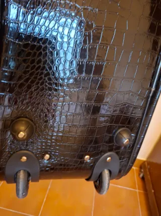 Bolsa de viaje con ruedas negra