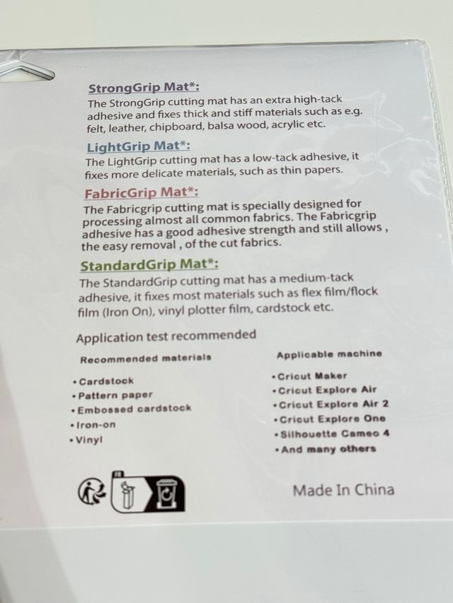 Pack 4 Tapetes de Corte para Cricut