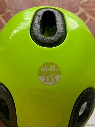 Casco bebé 44-49 cm 2XS verde