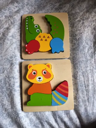 2 Puzzles de Madera Encajables