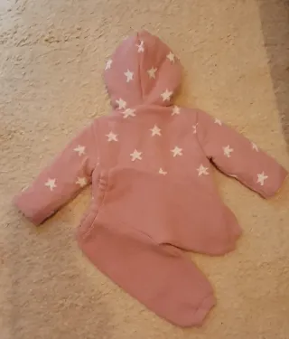 Conjunto niña rosa estrellas