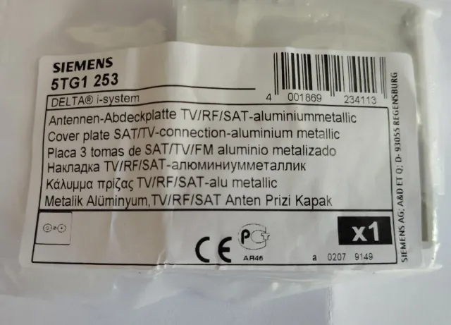 Toma Antena TV Siemens Delta Aluminio