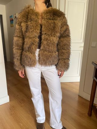Abrigo pelo de zorro.