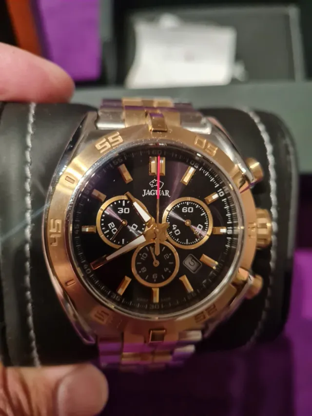 Reloj Jaguar bicolor factura todo