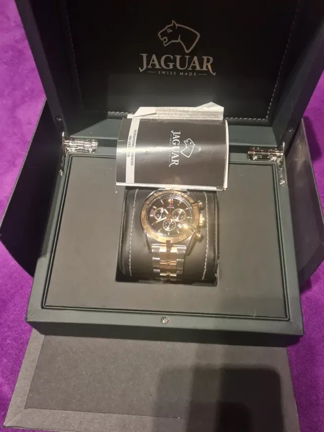 Reloj Jaguar bicolor factura todo