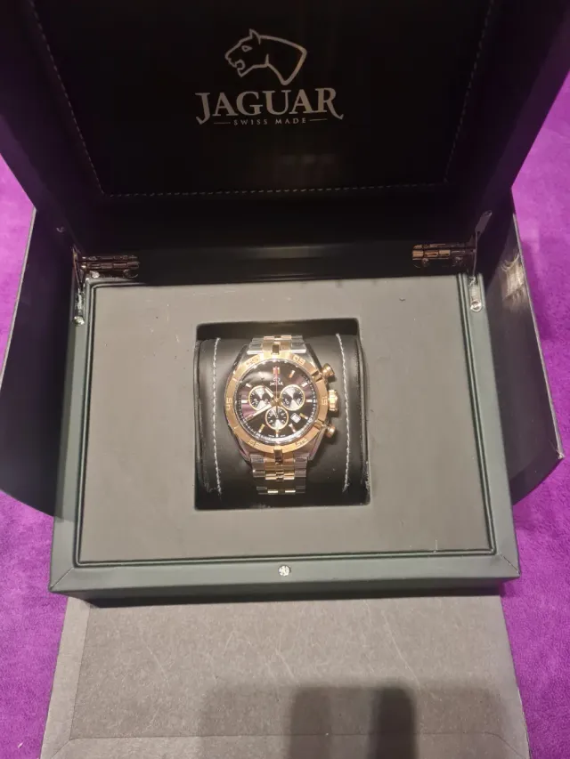 Reloj Jaguar bicolor factura todo