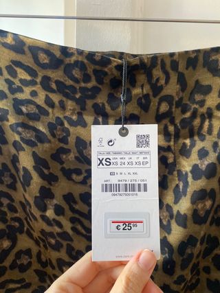 Falda Zara Leopardo