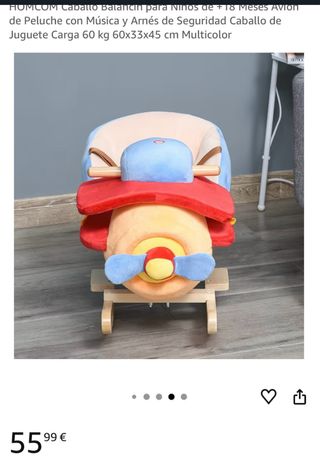 Avión balancín infantil