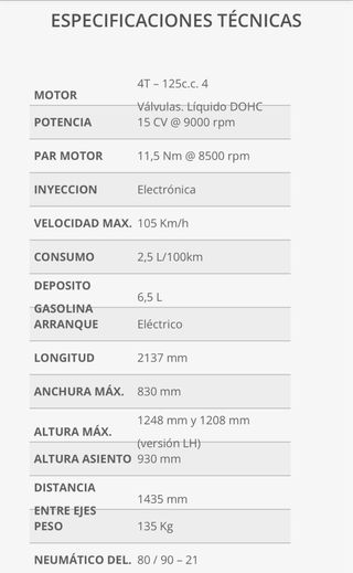 Moto 125cc Motor Hispania RYX 125
