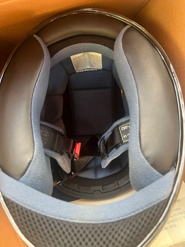 Casco integrale moto HJC blu/bianco