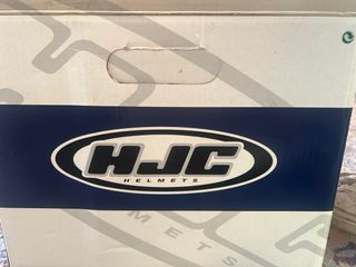 Casco integrale moto HJC blu/bianco