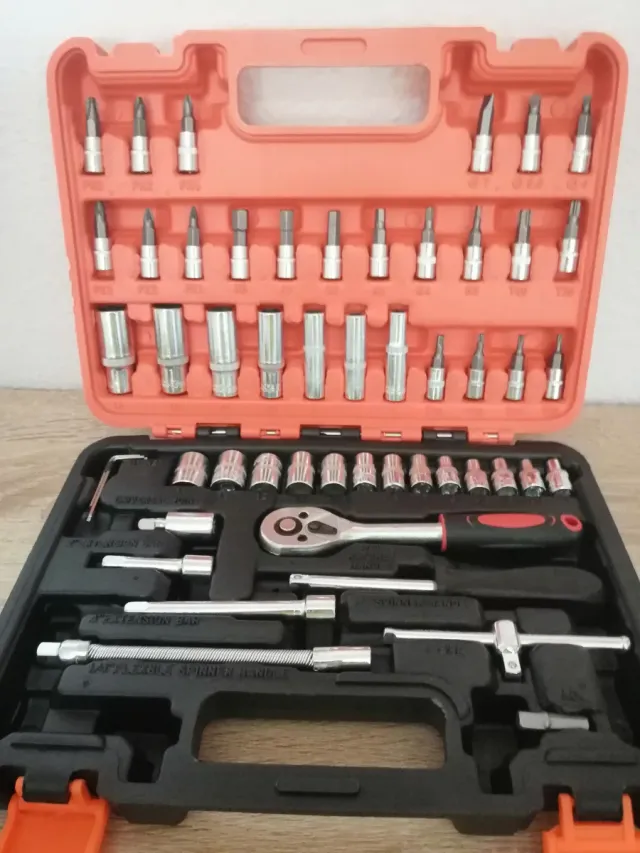 Caja Herramientas 51 Piezas Coche Hogar