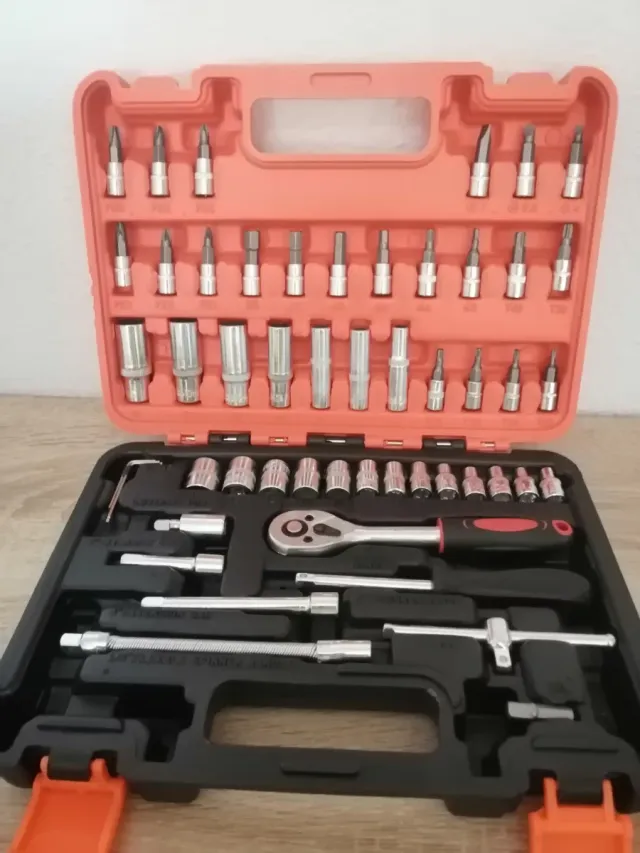 Caja Herramientas 51 Piezas Coche Hogar