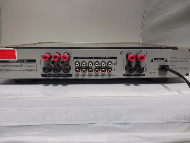 Amplificador Karaoke BOW P006A Plata/Dorado