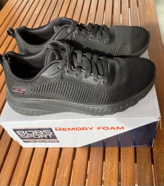 Zapatos Skechers Mujer Negros