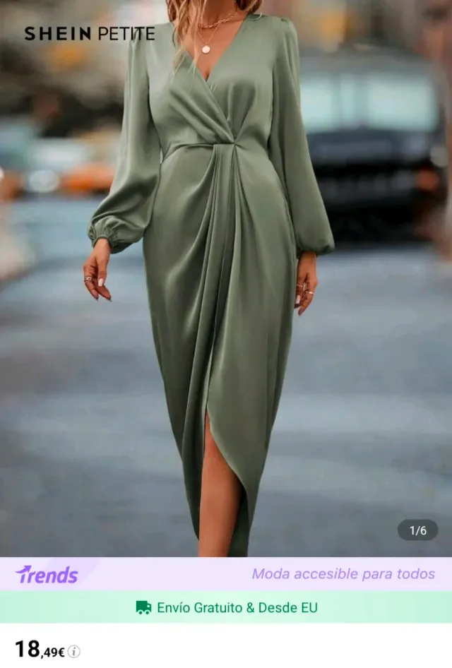 Vestido SHEIN PETITE verde
