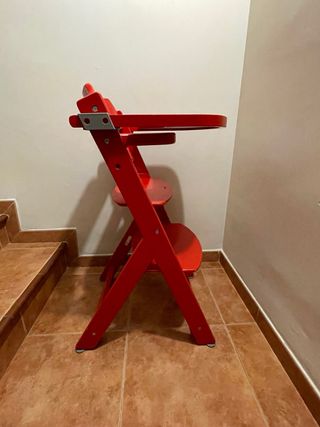 Trona banqueta madera