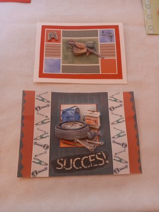 10 Postales Decoupage 3D Hechas a Mano
