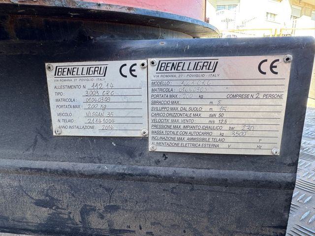 Camion cesta 3500kg NISSAN Cabstar