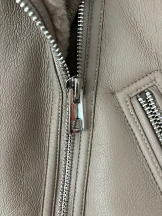 Chaqueta Mango Beige Borrego