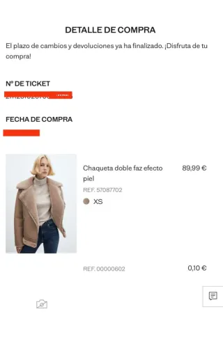Chaqueta Mango Beige Borrego
