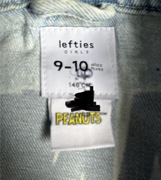 Chaqueta Vaquera Niña Peanuts Snoopy Flores