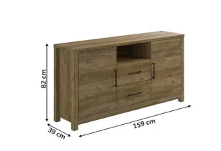 ELEGANTE APARADOR DE MADERA