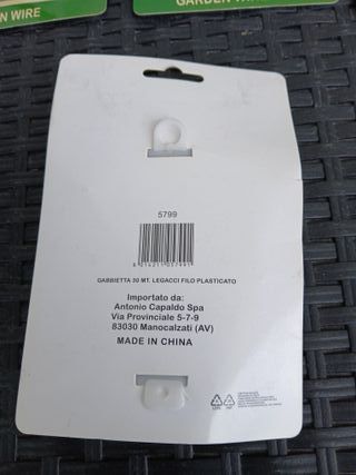 Lotto 7 Gabbietta 30 mt Legacci Filo Plastificato