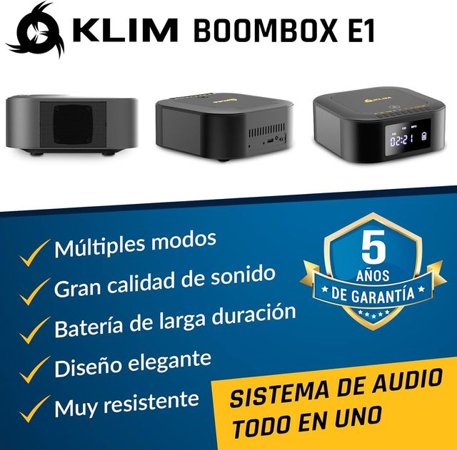 NUEVO - KLIM Boombox E1 - Reproductor de CD
