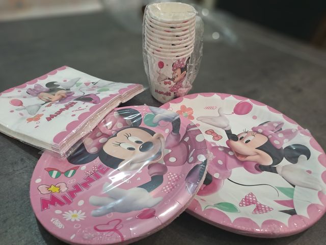 Set Minny 50 pz per feste, compleanni baby shower