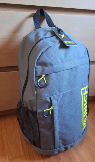 Mochila Munich Gris y Verde