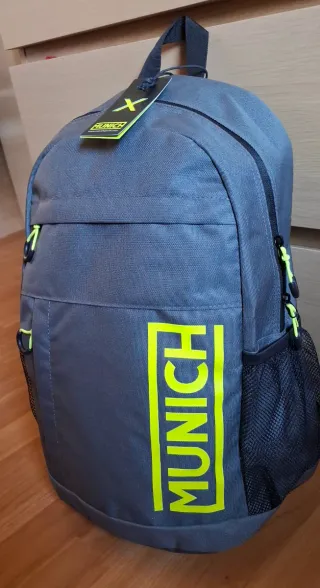 Mochila Munich Gris y Verde