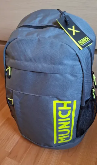 Mochila Munich Gris y Verde