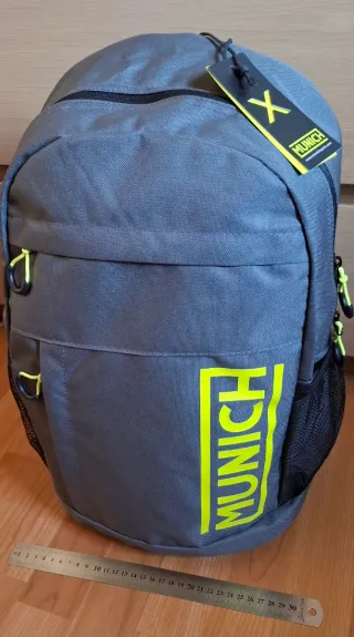 Mochila Munich Gris y Verde