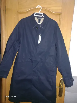 Gabardina azul marino talla 48