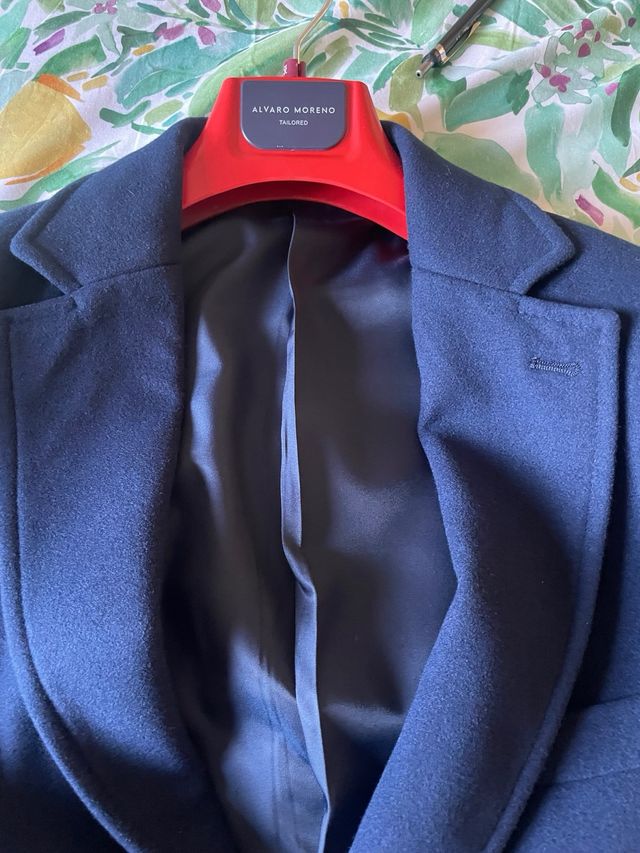 Abrigo paño Álvaro Moreno Azul Talla XL