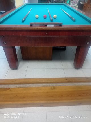 Mesa billar francés Fort Center.Se escuchan oferta