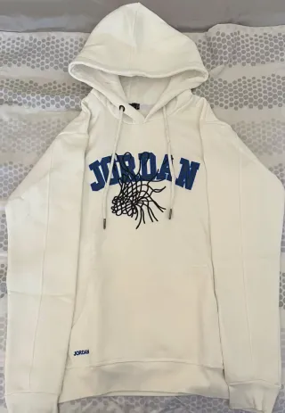 Sudadera Jordan Blanca con Logo